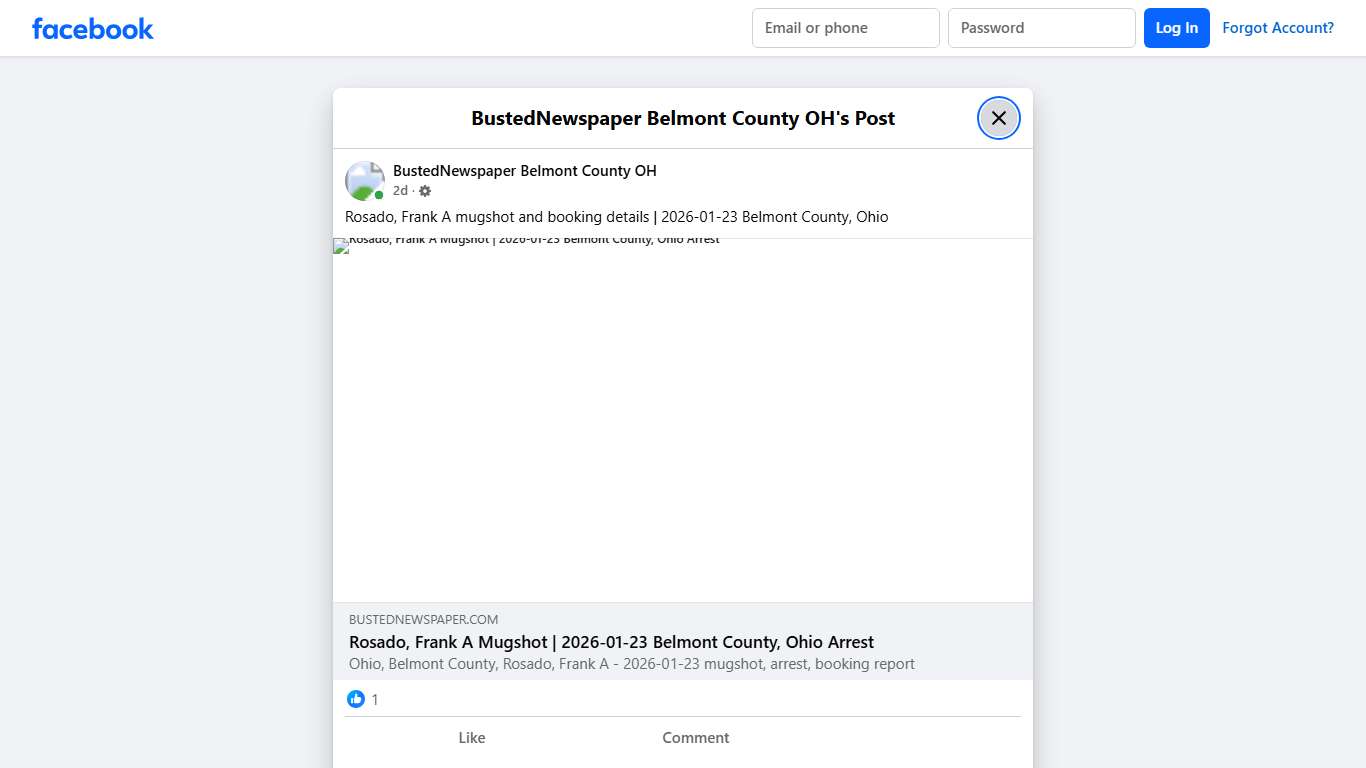 Rosado, Frank A... - BustedNewspaper Belmont County OH Facebook