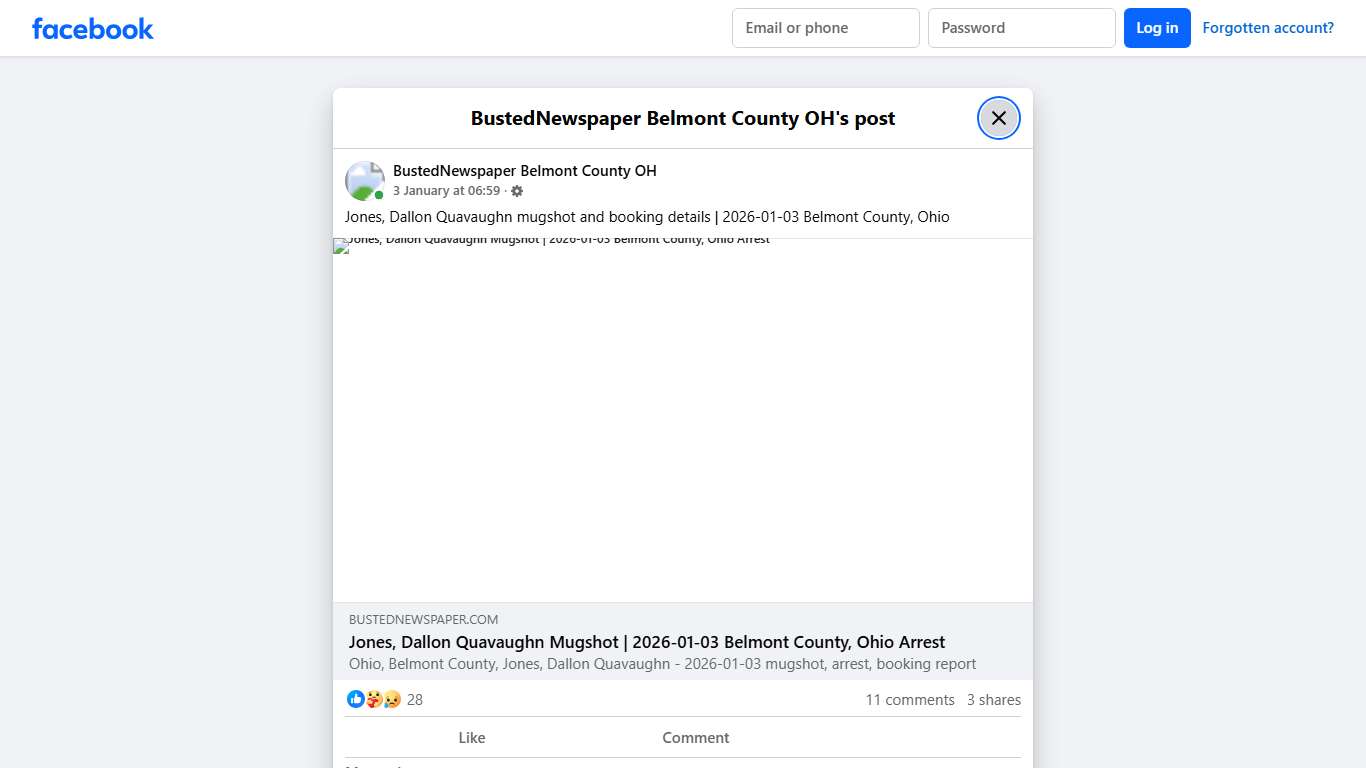 Jones, Dallon... - BustedNewspaper Belmont County OH Facebook